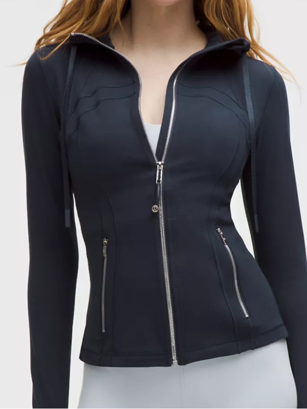 Lululemon define navy jacket size 10. NWT